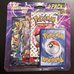 Pokemon TCG Lightning Set 4 Packs + 1 Bonus Card New Sealed Cosmic Eclipse 151 - Image 1