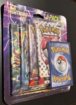 Pokemon TCG Lightning Set 4 Packs + 1 Bonus Card New Sealed Cosmic Eclipse 151 - Image 2