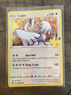 Pokemon Holo Rare Lugia 022/025 Celebrations 25th Pokemon Card NM-MT! - Image 2