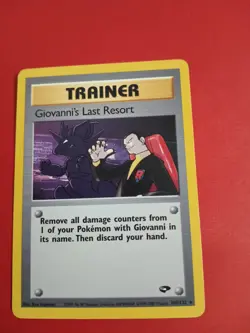 Giovanni's Last Resort 105/132 Gym Challenge Pokemon Card - Image 1