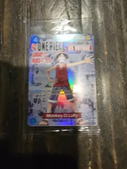 One Piece Monkey D. Luffy US Voyage College Basketball Promo Card Gonzaga SEALED - Image 1