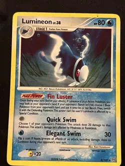 Pokemon Card Lumineon Lv.38 Holo Rare 2008 Set 4/100 - Image 1