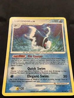 Pokemon Card Lumineon Lv.38 Holo Rare 2008 Set 4/100 - Image 5