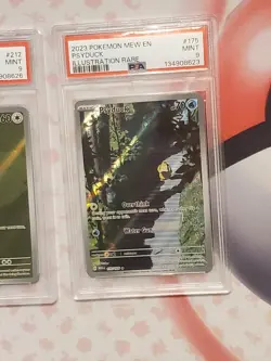 2023 POKEMON MEW EN-151 175 PSYDUCK And Slakoth 212 PSA 9 Card - Image 3