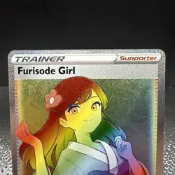 Furisode Girl (Secret) 205/195 Secret Rare SWSH12: Silver Tempest Pokemon TCG NM - Image 3