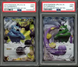 FULL-ART Thundurus & Tornadus Pokemon 2010 B&W Collection SR 1st Japanese PSA 9 - Image 1