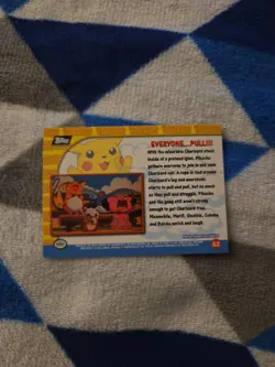 Pokemon Topps Pikachu's Vacation Everyone Pull #52 Holo Blue Logo - Image 2