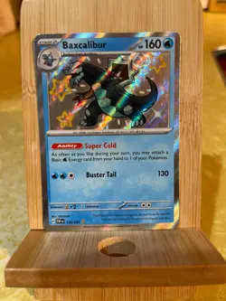 Pokemon TCG Baxcalibur 130/091 S&V Paldean Fates Shiny Holo Rare Card NM - Image 1