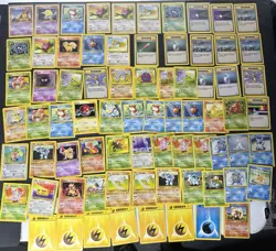 (74) Pokemon Base Set 2 - Rare Uncommon Common Vintage Lot - Image 1