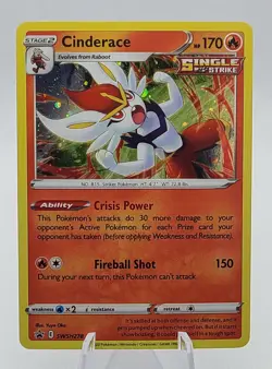 Cinderace SWSH278 Sword & Shield Black Star Promo Pokemon TCG NM - Image 1
