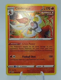 Cinderace SWSH278 Sword & Shield Black Star Promo Pokemon TCG NM - Image 2