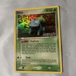 2005 POKEMON DITTO EX DELTA SPECIES 36/113 DITTO REV.HOLO STAMPED TCG - Image 1