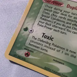 2005 POKEMON DITTO EX DELTA SPECIES 36/113 DITTO REV.HOLO STAMPED TCG - Image 2