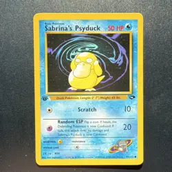 Sabrina's Psyduck 99/132 Common - Gym Challenge - 1st Edition - Pokemon WOTC - Image 1