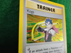 POKEMON TCG KOGA - Trainer - Gym Challenge 19/132 Unlimited HOLO Rare SWIRL - Image 4