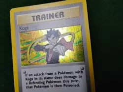 POKEMON TCG KOGA - Trainer - Gym Challenge 19/132 Unlimited HOLO Rare SWIRL - Image 5