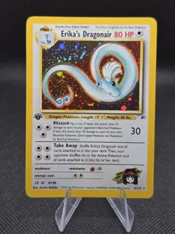 Erika's Dragonair 1st Edition 004/132 Pokemon Gym Heroes - LP - Image 1
