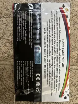 *NEW* Pokemon- TCG Scarlet and Violet 151 x1 Booster Pack *FACTORY SEALED* - Image 2