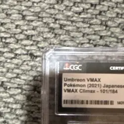 Umbreon VMAX Full Art Holo Pokemon VMAX Climax 101/184 CGC 10 Japanese 2021 - Image 4