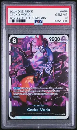 2024 One Piece Wings of the Captain Gecko Moria PSA 10 GEM #086 SUPER RARE - Image 1
