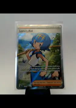 Lana's Aid 207/167 Twilight Masquerade Full Art Ultra Rare Holo Pokemon Card NM - Image 1