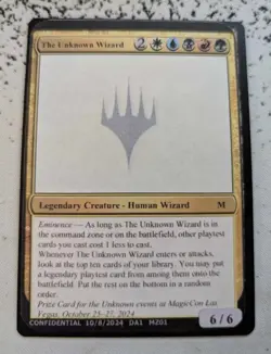 The Unknown Wizard MTG Prize Card Promo MagicCon Las Vegas - Image 1
