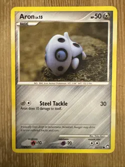 Aron 71/123 2007 D&P Mysterious Treasures Pokemon Card Yuka Morii Common - MP - Image 1