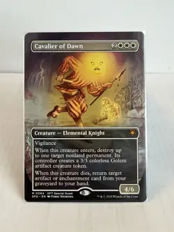 MTG Cavalier of Dawn (Borderless) Mythic DFT Special Guest #0084 - Image 1