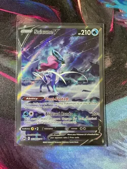 Suicune V GG38/GG70 Crown Zenith: Galarian Gallery Pokemon TCG Minty - Image 1