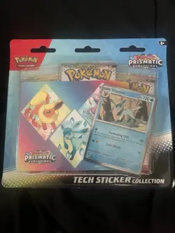 Pokemon TCG PRISMATIC EVOLUTIONS Tech Sticker Collection Glaceon - NEW, SEALED - Image 1