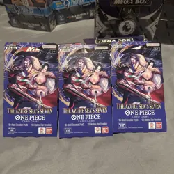 Lot Of 3 One Piece TCG The Azure Sea's Seven Sleeved Booster OP-14 EB04 English - Image 4