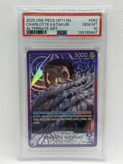 One Piece Charlotte Katakuri Altimeter Art OP11-062 a Fist of Divine Speed Psa10 - Image 1