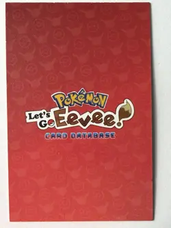 Eevee Flareon Poncho - Gold Box Hit Holo - Let's Go Eevee Database- Pokemon Card - Image 2