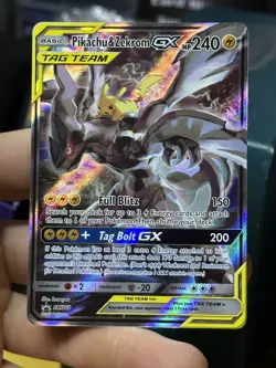 #3 Pikachu & Zekrom GX SM168 Black Star Promo 2019 Tag Team Pokemon Card TCG - Image 3