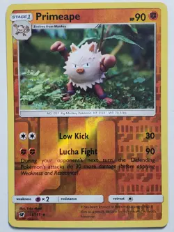 REVERSE HOLO Primeape 51/111 LP - Yuka Morii Clay Crimson Invasion Pokemon Card - Image 1