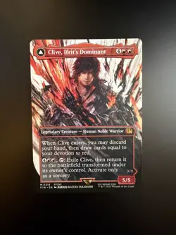 MTG Final Fantasy English Clive, Ifrit's Dominant Borderless 0318 Non-Foil - Image 1