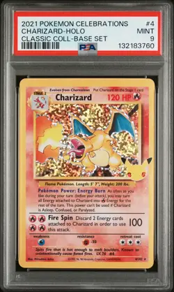 2021 Pokemon Celebrations Classic Collection Charizard-Holo 4 - Image 1