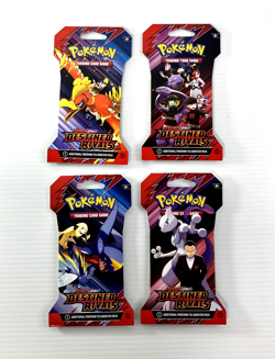 Pokemon TCG Scarlet & Violet Destined Rivals Sleeved Booster Packs Lot Of 4 New - Image 1