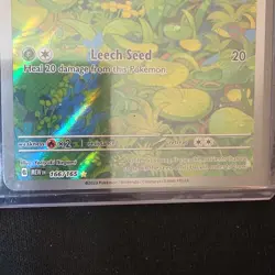 Pokemon Bulbasaur Illustration Rare Full Art Holo 166/165 Scarlet & Violet 151 - Image 3