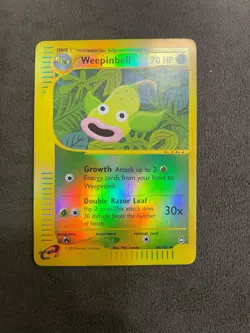Weepinbell 65/147 Reverse Holo Aquapolis 2002 eReader Uncommon Pokemon TCG NM - Image 1
