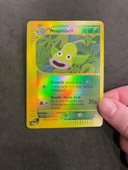 Weepinbell 65/147 Reverse Holo Aquapolis 2002 eReader Uncommon Pokemon TCG NM - Image 2