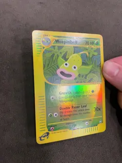Weepinbell 65/147 Reverse Holo Aquapolis 2002 eReader Uncommon Pokemon TCG NM - Image 4