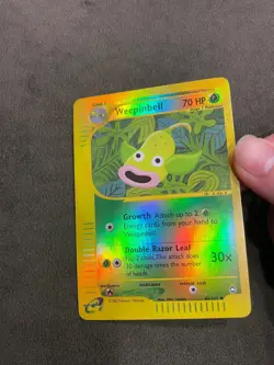 Weepinbell 65/147 Reverse Holo Aquapolis 2002 eReader Uncommon Pokemon TCG NM - Image 5