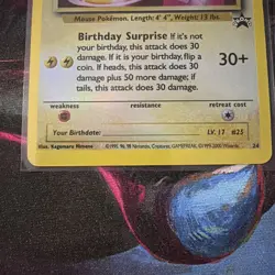Birthday Pikachu #24 Pokemon Promo - Image 3