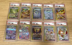 PSA 10 Terastal Festival Eevee Evolution SAR Complete 10 Set Pokemon Japanese - Image 1