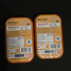 One Piece Tin Pack Set Vol. 2 Factory Sealed-2 Factory Sealed Tins (LUFFY & ACE) - Image 2