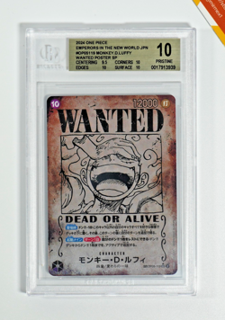 One Piece BGS 10 M.D. Luffy #60 SP OP05 Emperors in the new word 2023 Japanese - Image 1