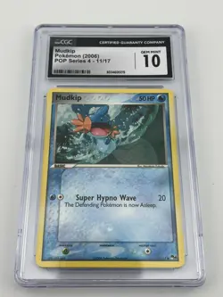 Pokemon TCG Mudkip Card POP Series 4 11/17 Non-Holo CGC 10 - Image 1