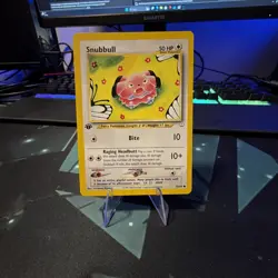 Snubbull 1st Edition Neo Revelation 55/64 LP Pokemon Card - Image 2