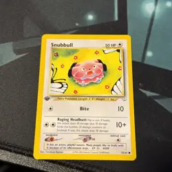 Snubbull 1st Edition Neo Revelation 55/64 LP Pokemon Card - Image 5